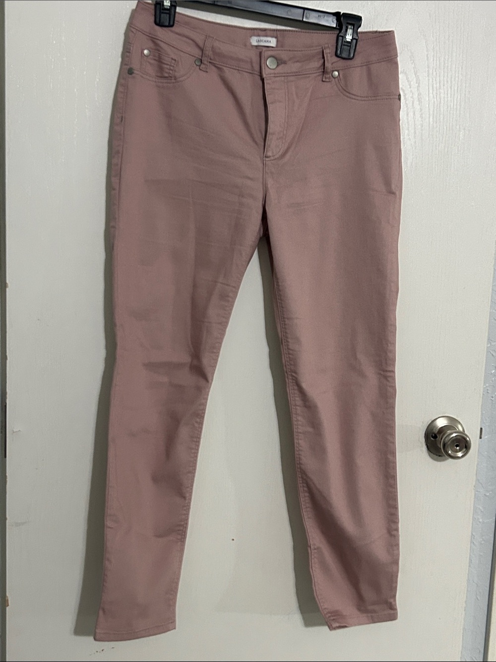 Casual Skinny Jeans in Dusty Rose by Sonoma